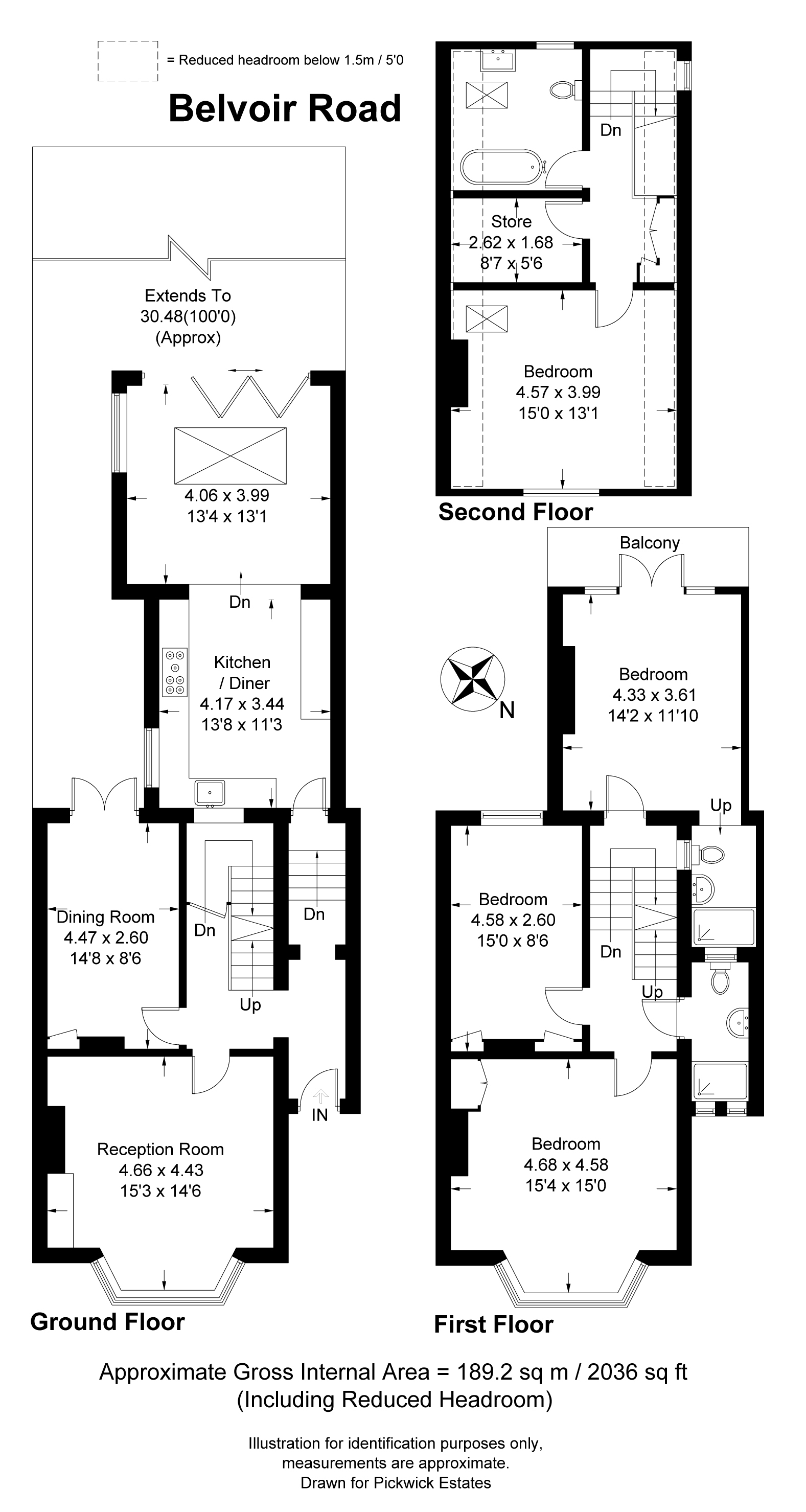 4 Bedroom House SE22 0QY Belvoir Road Pickwick Estates